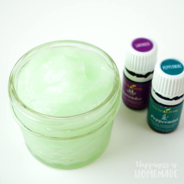 DIY Natural Healing and Cooling Sunburn Cream with Lavender Peppermint Coconut Oil and Aloe Vera
