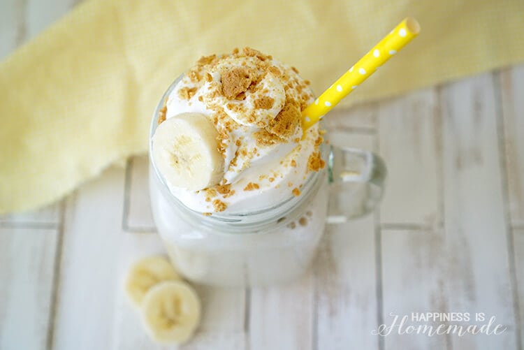 Healthy Banana Cream Pie Smoothie Protein Shake