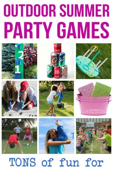 outdoor summer minute to win it party games