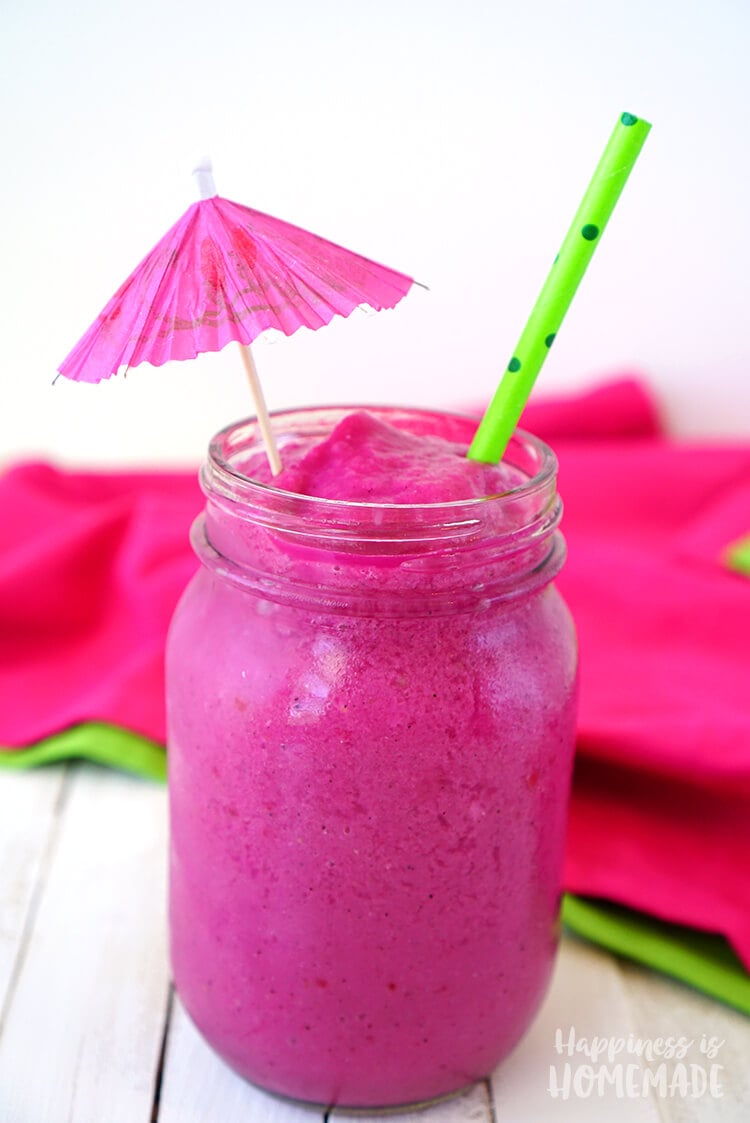 Watermelon Dragon Fruit Pitaya Smoothie