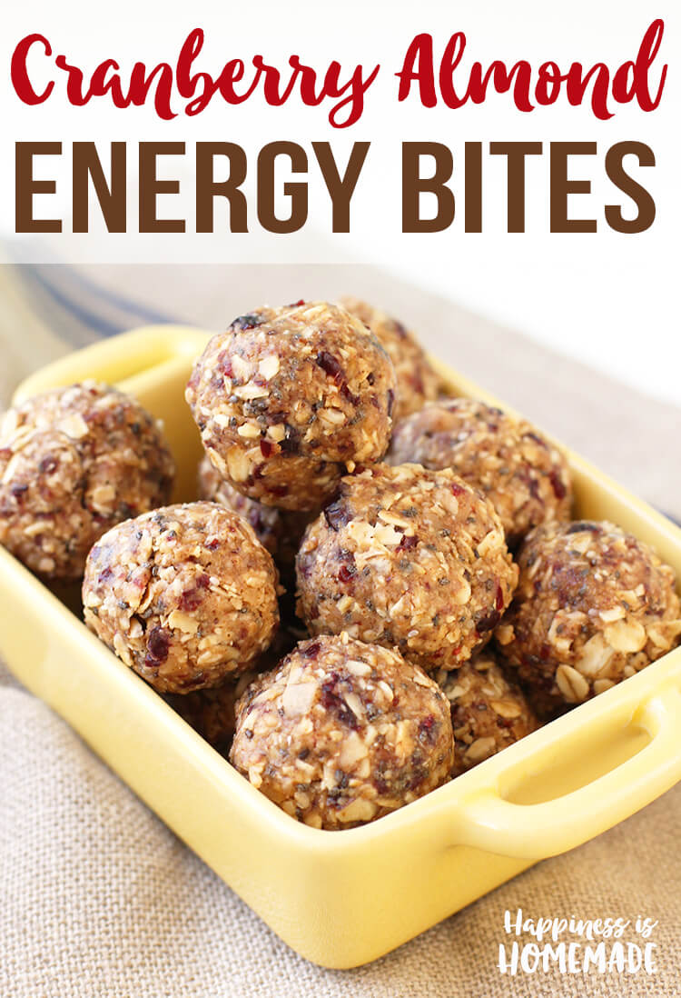 Cranberry Almond Energy Bites with Protein Recipe