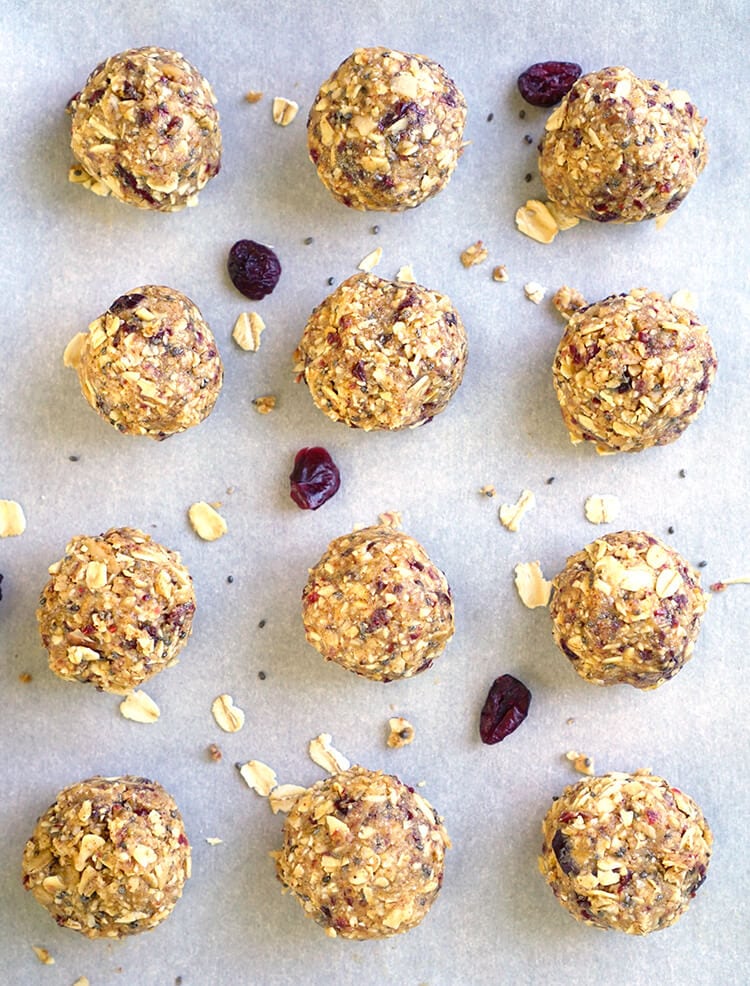 Cranberry Almond Energy and Protein Bites