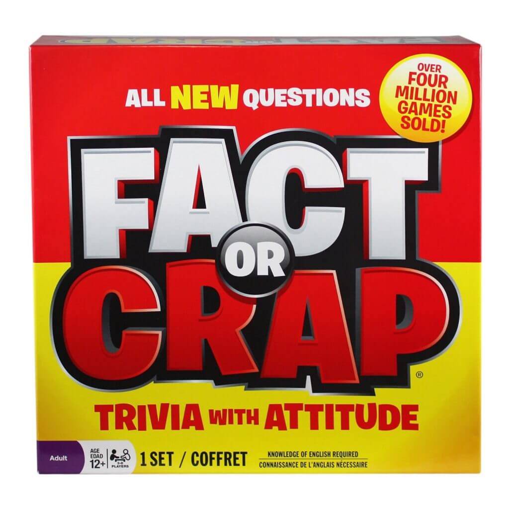 fact or crap hilarious trivia guessing game for adults 