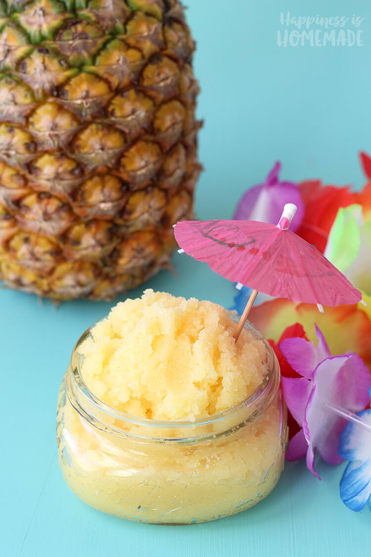 Easy DIY Pineapple sugar scrub 