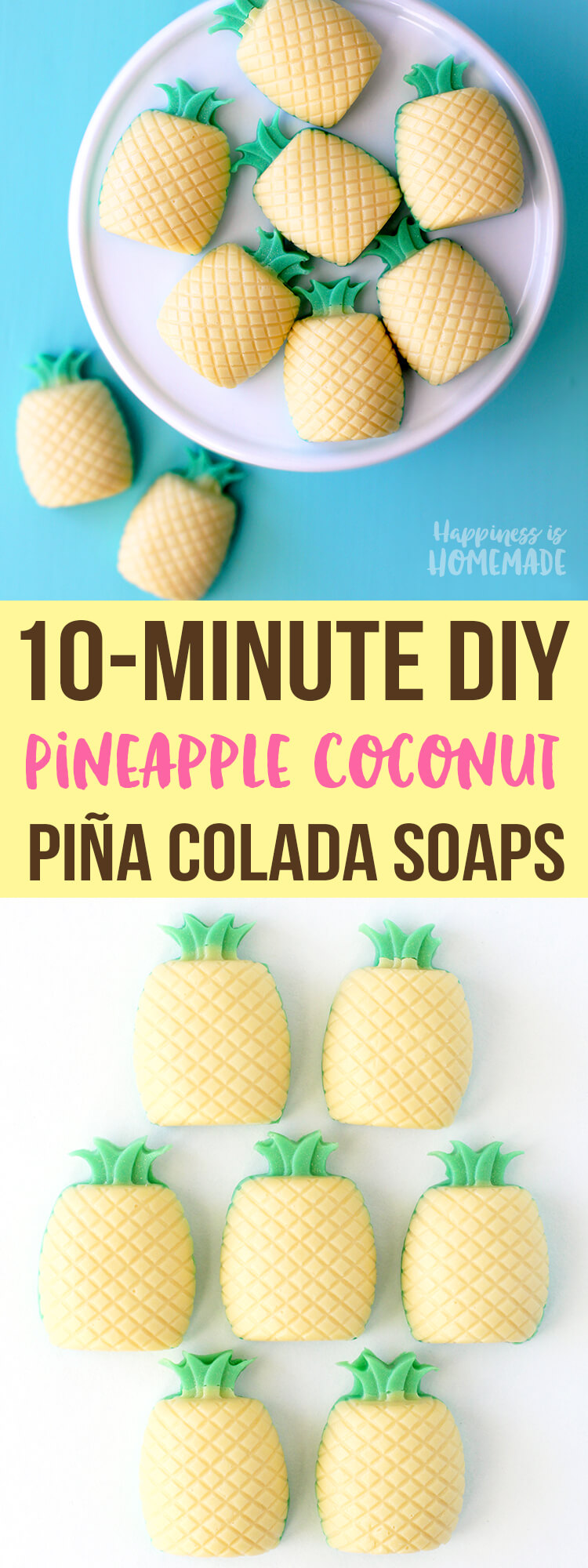 Pina Colada Pineapple Coconut Soap - 10 Minute DIY