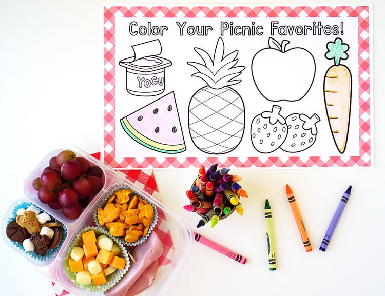 Printable Picnic Placemat