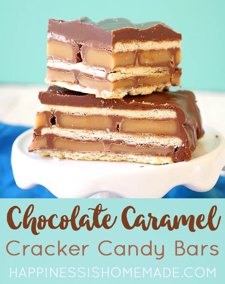 Gold Medal Caramel Chocolate Candy Bars - Happiness is Homemade
