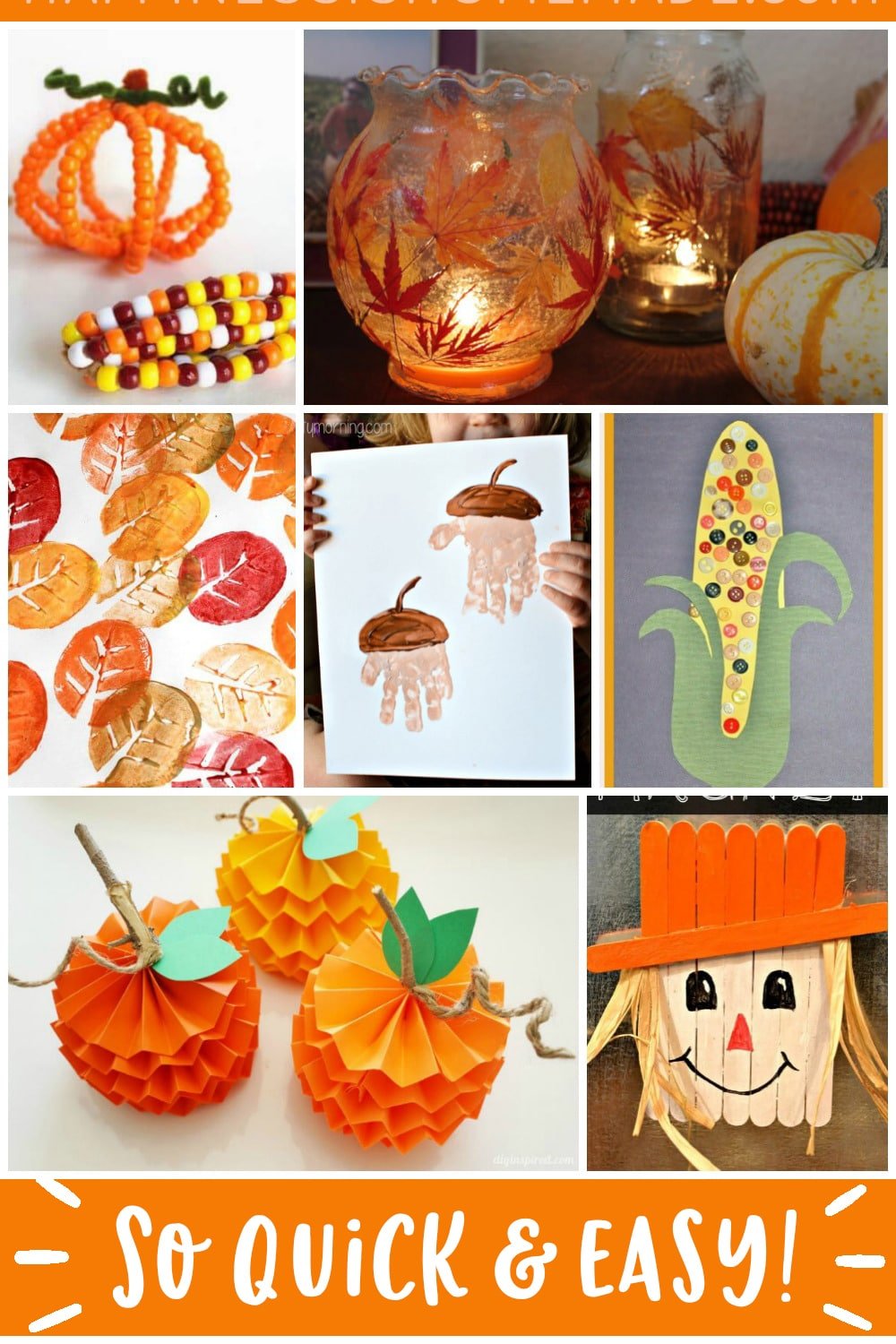 Easy Fall Kids Crafts That Anyone Can Make!