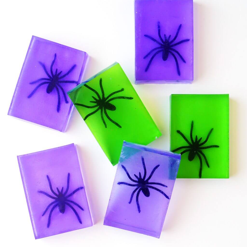 fun spider soap halloween craft for kids