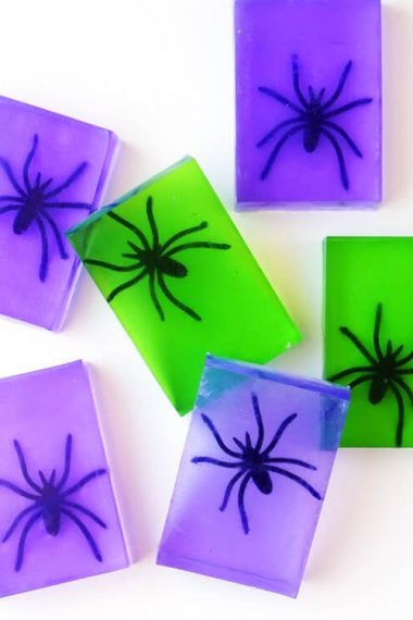 fun spider soap halloween craft for kids