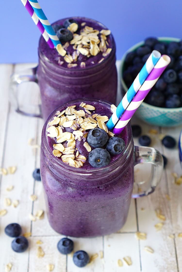 Yummy Healthy Blueberry Muffin Smoothie Recipe