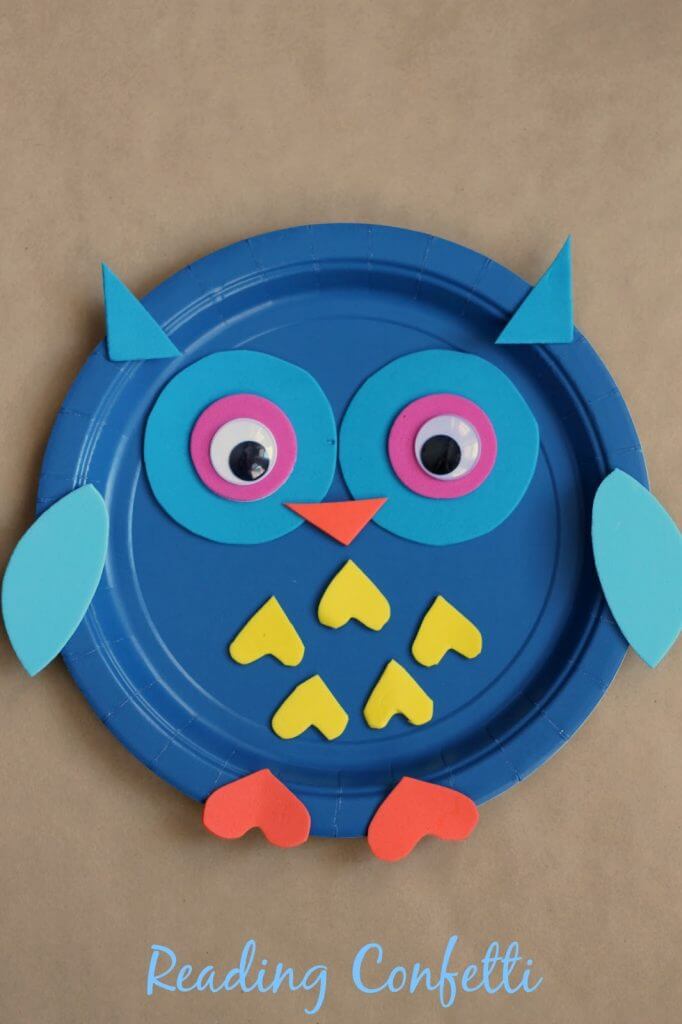 paper plate owl 8