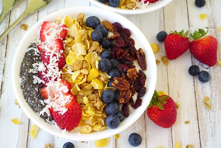 Honey Oats and Berries Breakfast Bowl - Happiness is Homemade