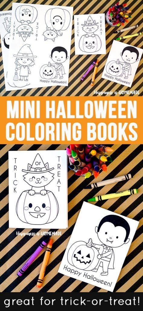 Printable Halloween Coloring Books - Happiness is Homemade