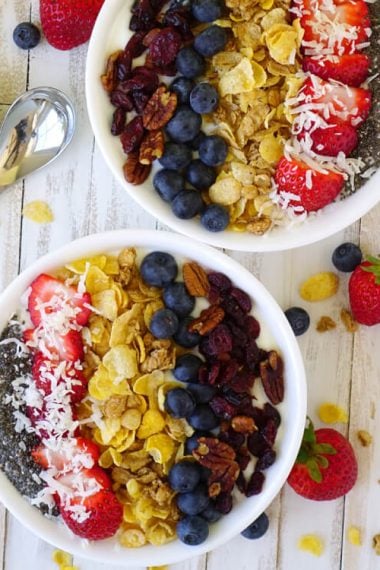 two delicious healthy breakfast bowls