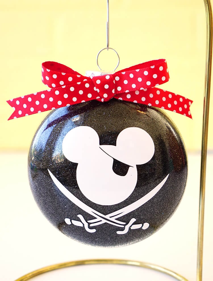pirate of the caribbean mickey head ornament