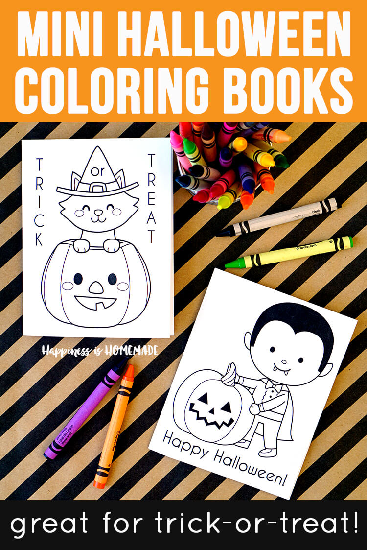 Printable Halloween Coloring Books Happiness Is Homemade
