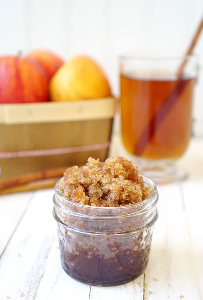 Spiced Apple Cider Sugar Scrub Happiness is Homemade