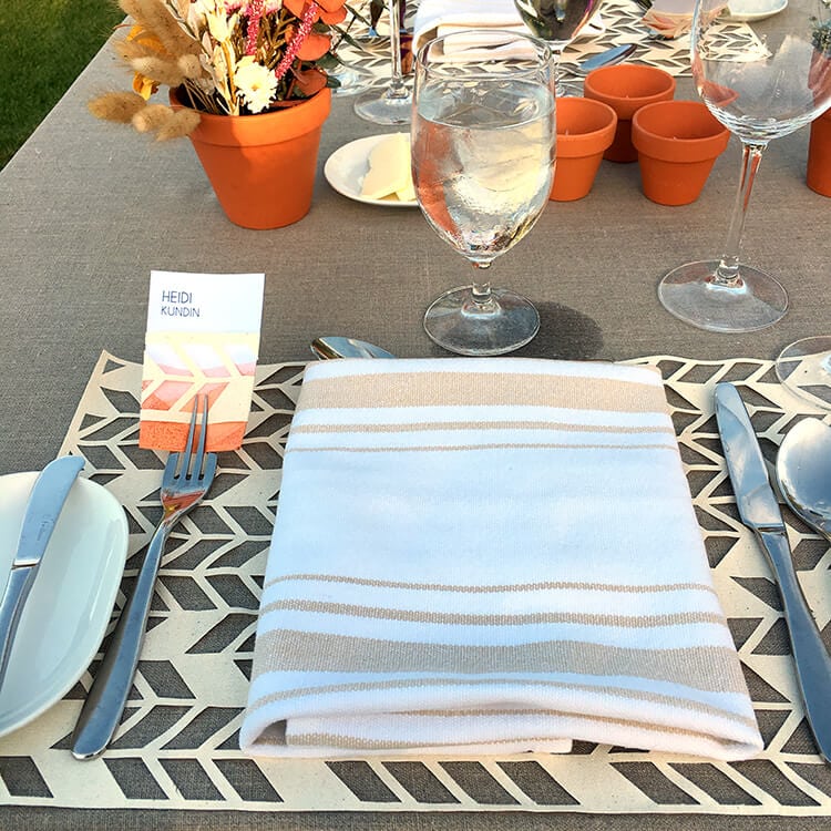 pretty table settings at michaels makers summit event 