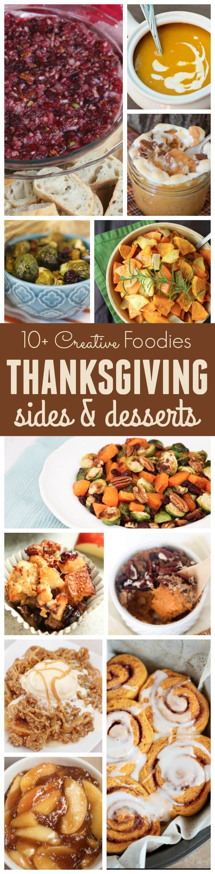 10 creative foodies thanksgiving sides and desserts