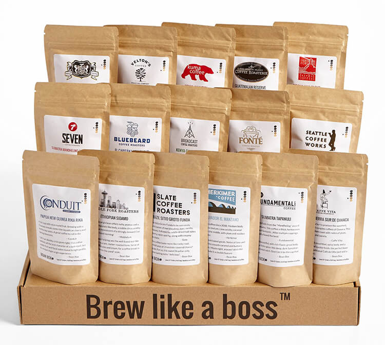 bean box coffee sampler pack gift idea for coffee lovers
