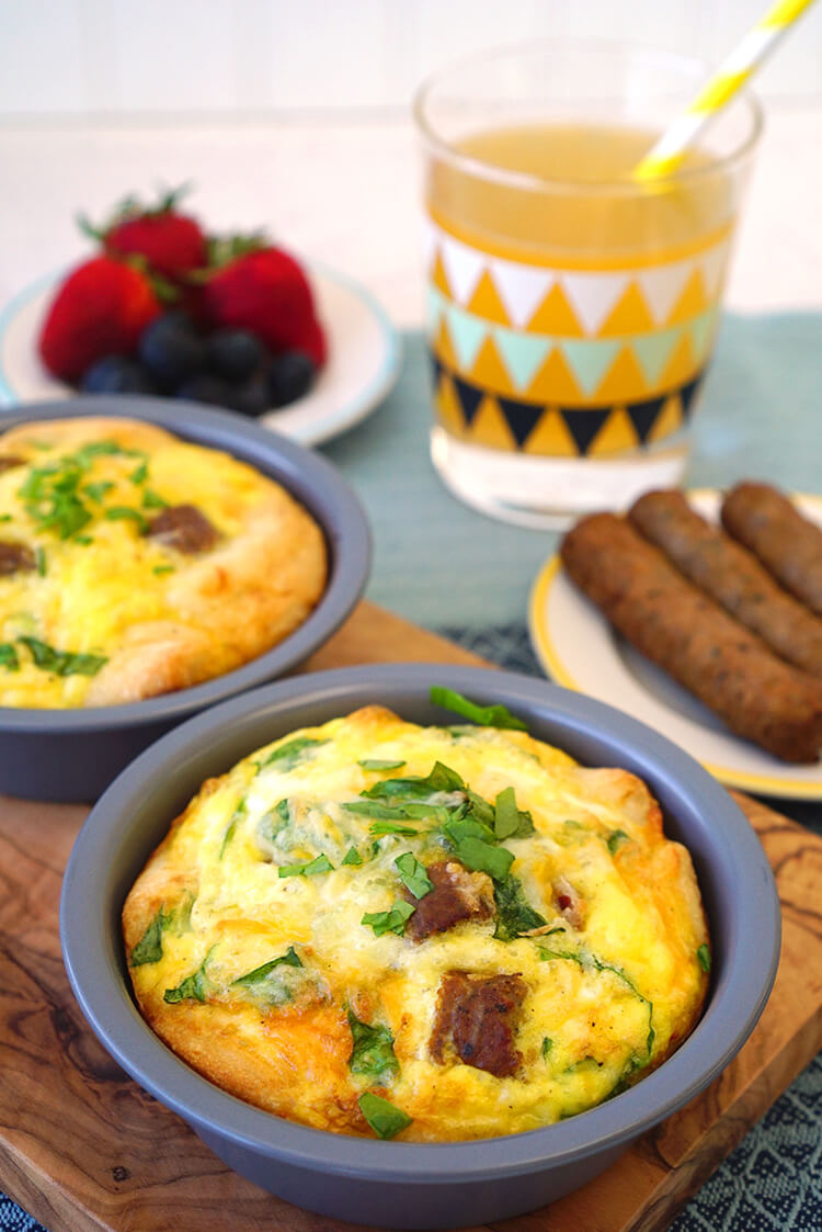 Kids Cook: Deep Dish Breakfast Pizzas