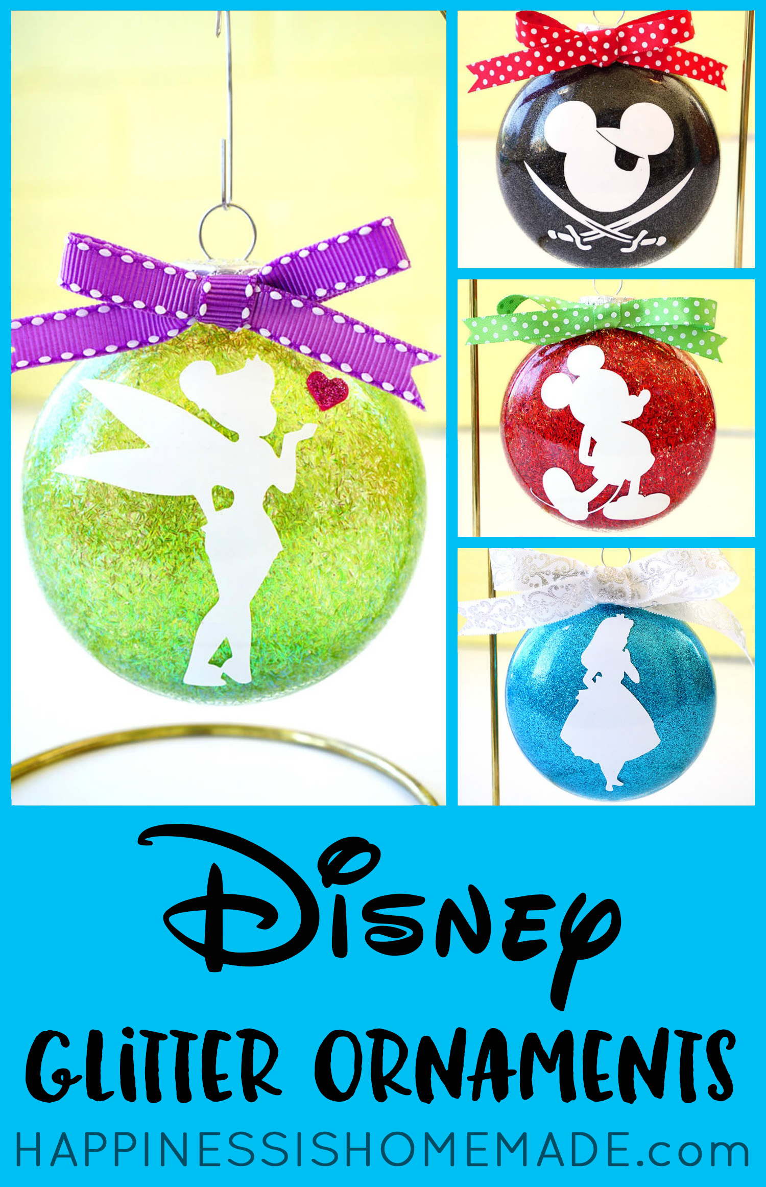 diy disney ornaments for christmas tree