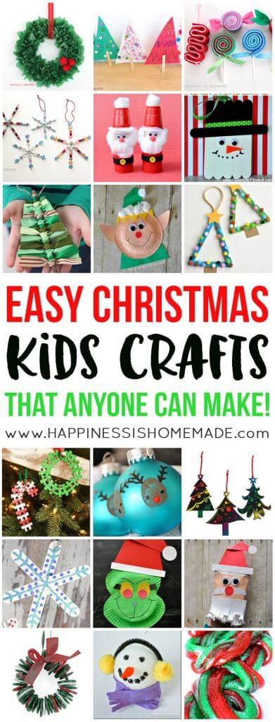 Download Free Easy Christmas Kids Crafts That Anyone Can Make Happiness Is Homemade PSD Mockup Template