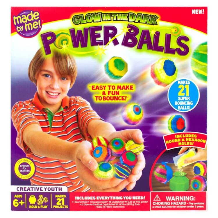 glow in the dark power balls game for kids