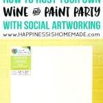 how to host your own wine and paint party