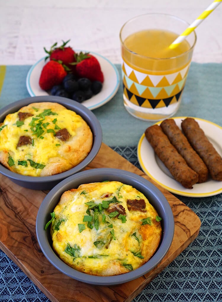 kids cooking idea breakfast pizzas and breakfast items