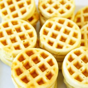 mini cornbread waffles for easy chicken and waffles recipe