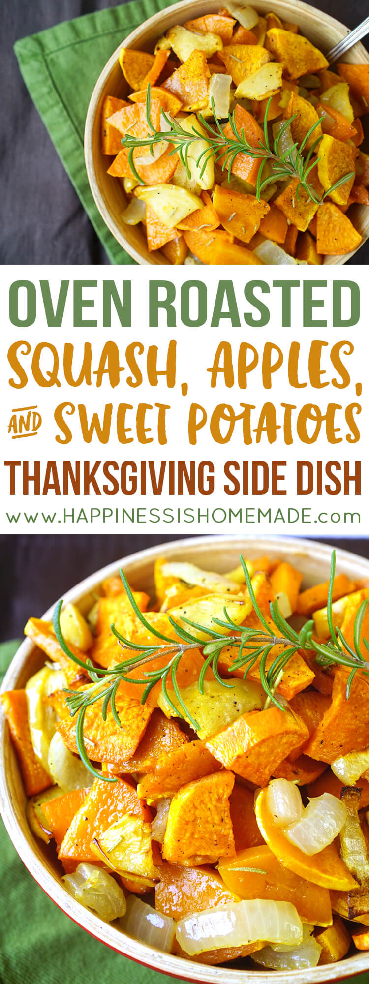oven roasted squash apples and sweet potatoes thanksgiving side dish