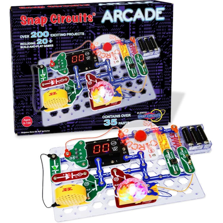 snap circuits arcade electronics discovery kit for kids