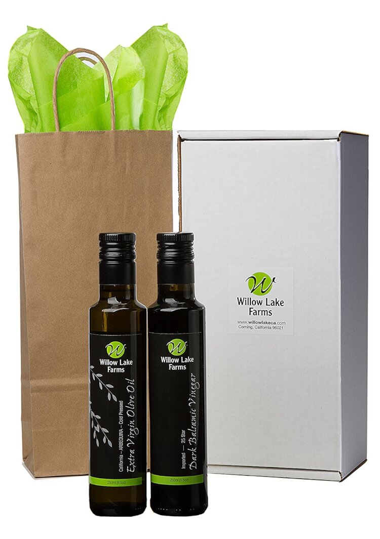 willow lake farms premium olive oil with gift wrapping