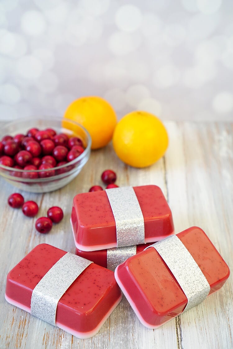 cute diy gift idea cranberry orange diy soap