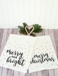 cute diy christmas tea towels