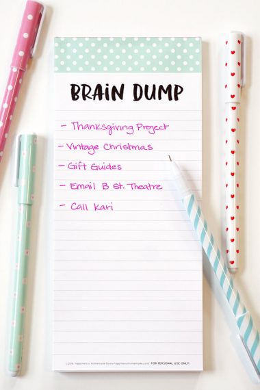 diy notepad gift idea next to pens and pencils