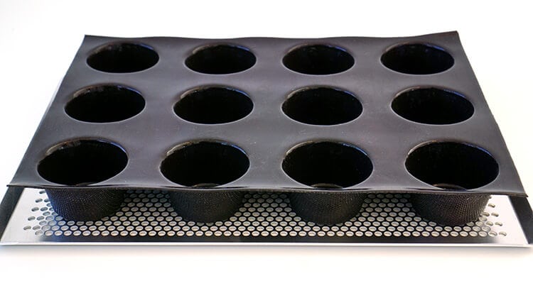 demarle muffin pan for making easy blueberry muffin recipe