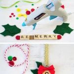 Scrabble Tile Christmas Ornaments for a quick and easy gift idea