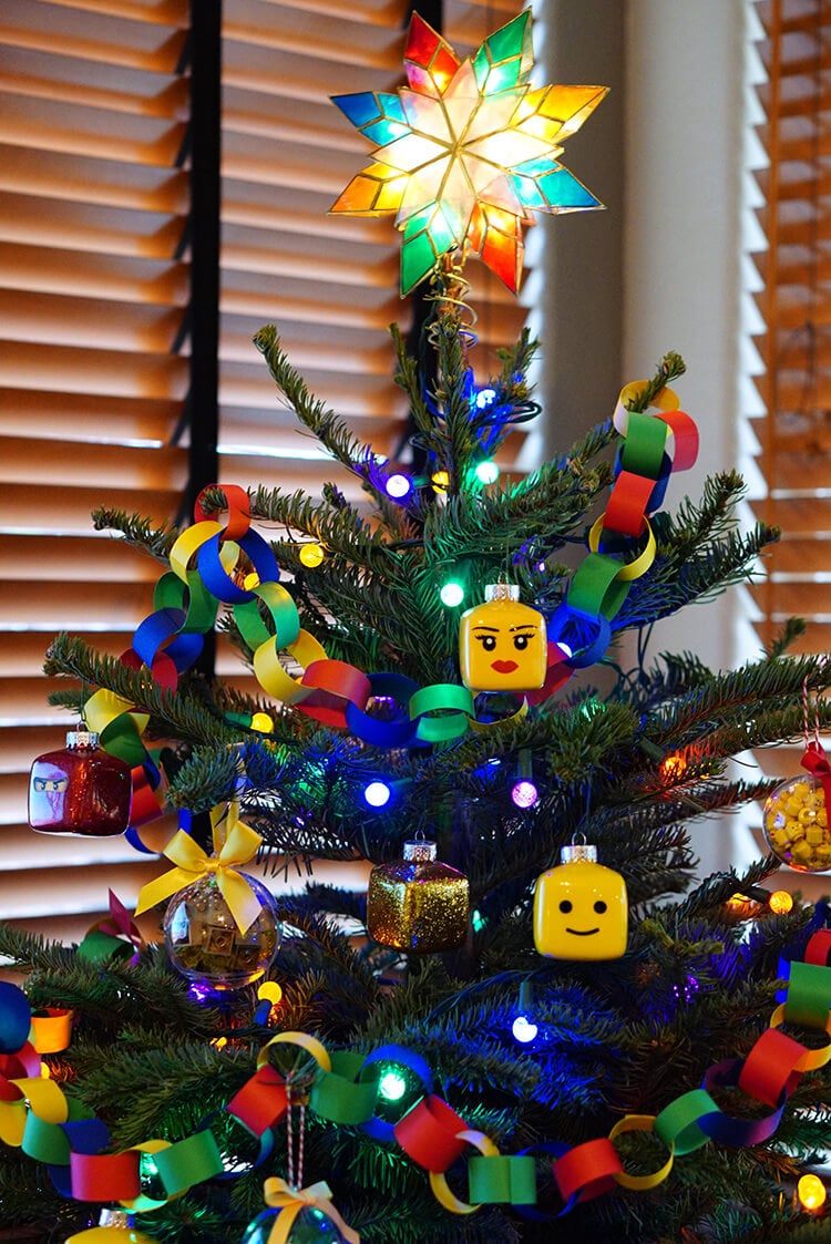 Kids' LEGO Themed Christmas Tree - Happiness is Homemade