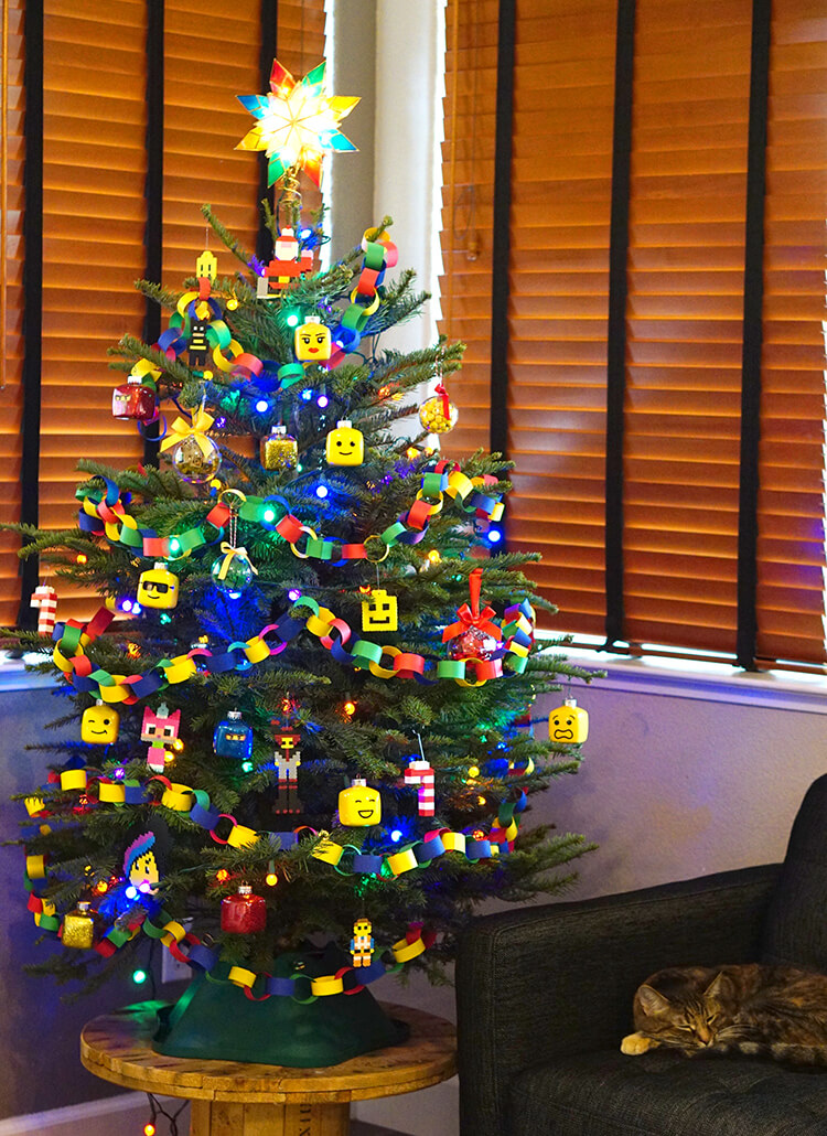 Kids' LEGO Themed Christmas Tree - Happiness is Homemade