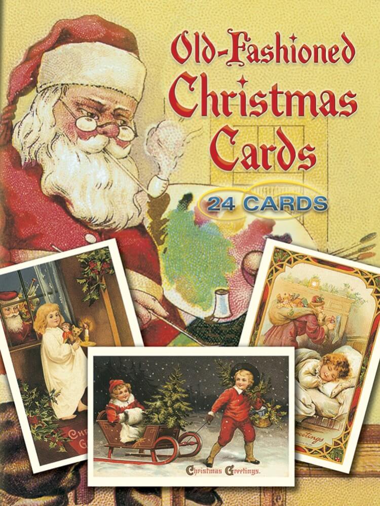 old fashioned christmas cards for holiday gift giving