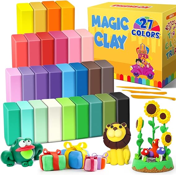 1set 24 Colors DIY Air Dry Clay, Magic Modeling Clay, Ultra Light Clay With  Tools For Creative Crafts, Adults, Gifts, Party Decor