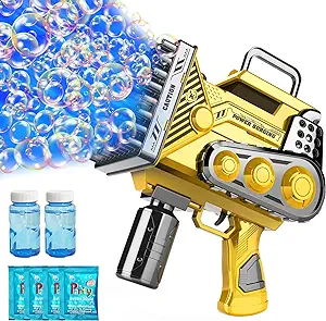 bubble gun machine with bubble packs