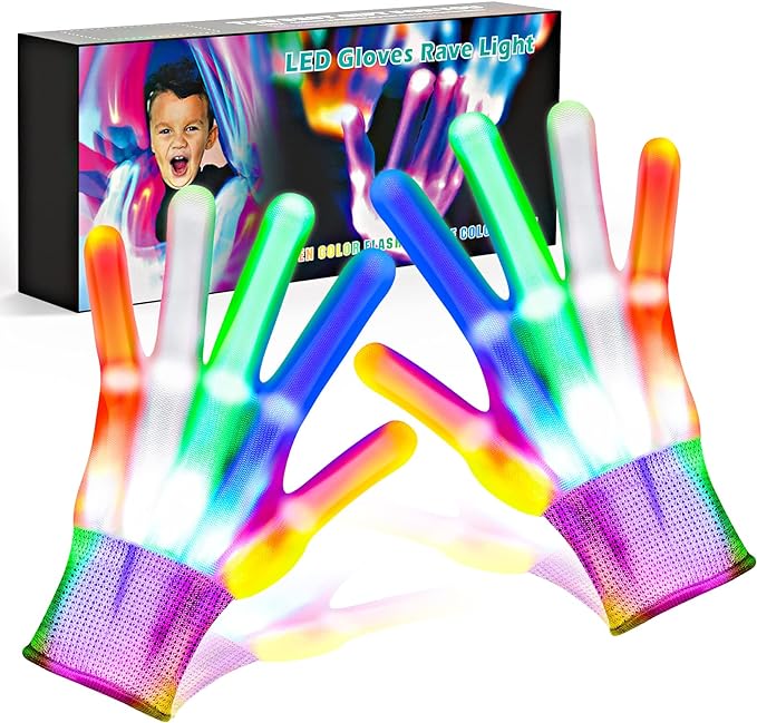 led light gloves