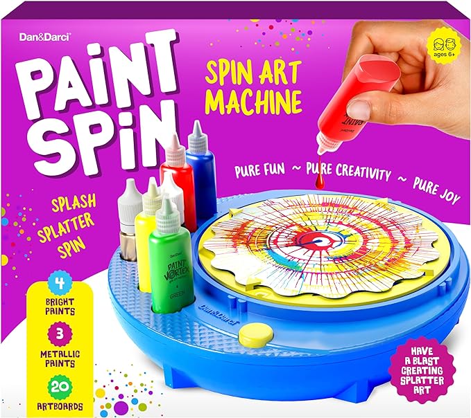 paint spinner activity for kids