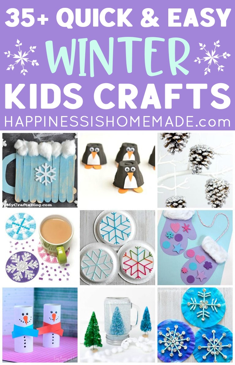 quick and easy winter kids crafts