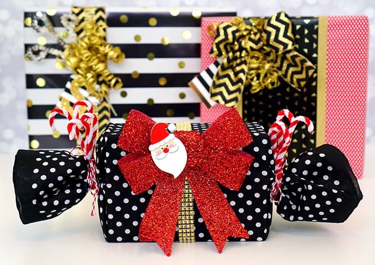 pretty gift wrapped presents 