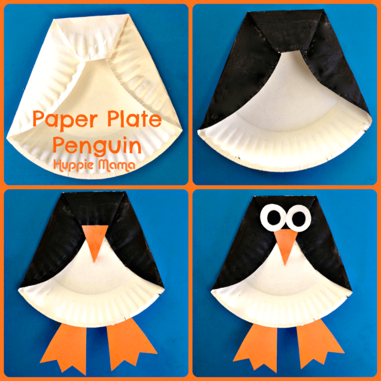paper plate penguin craft for kids